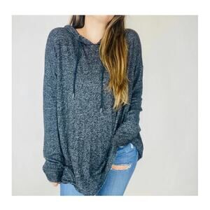 Freeloader Long Sleeve Pullover Hoodie Top Gray Size XL NWOT